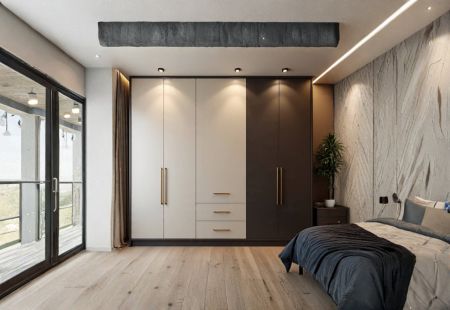 Modern living room design by Manvi Interio