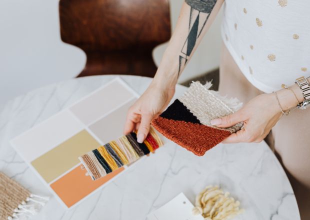 Colour and material shade samples
