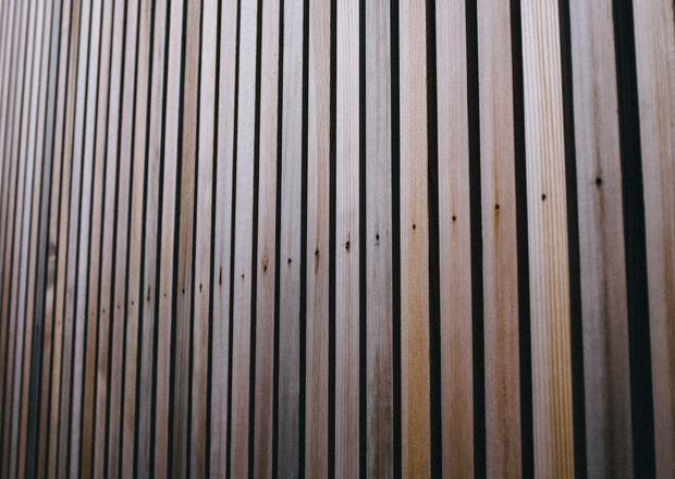 Close-up of WPC wall panelling texture