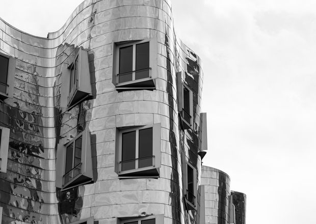 Modern building with metal ACP facade